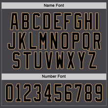 Load image into Gallery viewer, Custom Steel Gray Black-Old Gold Hockey Jersey