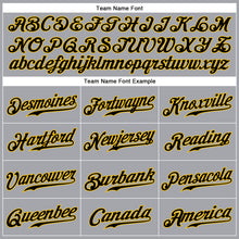 Load image into Gallery viewer, Custom Gray Black-Gold Authentic Sleeveless Baseball Jersey