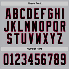 Load image into Gallery viewer, Custom Gray Black-Maroon Hockey Jersey