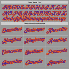 Load image into Gallery viewer, Custom Gray Purple-Orange Performance T-Shirt