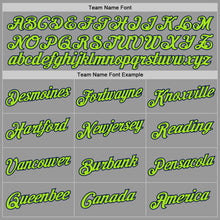 Load image into Gallery viewer, Custom Gray Neon Green-Navy Performance T-Shirt