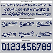 Load image into Gallery viewer, Custom Gray Navy-White Authentic Throwback Basketball Shorts