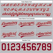 Load image into Gallery viewer, Custom Gray Maroon-Cream Authentic Throwback Basketball Shorts