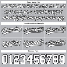 Load image into Gallery viewer, Custom Gray White-Black Authentic Basketball Shorts