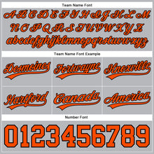 Load image into Gallery viewer, Custom Gray Orange-Black Authentic Basketball Shorts