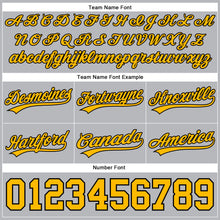 Load image into Gallery viewer, Custom Gray Gold-Black Authentic Basketball Shorts