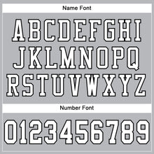 Load image into Gallery viewer, Custom Gray White-Black Mesh Authentic Football Jersey