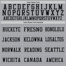 Load image into Gallery viewer, Custom Gray Red-Black Mesh Authentic Football Jersey