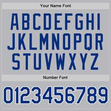 Load image into Gallery viewer, Custom Gray Royal-White Authentic Throwback Baseball Jersey