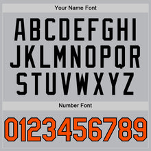 Load image into Gallery viewer, Custom Gray Orange-Black Authentic Throwback Baseball Jersey