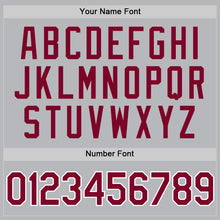 Load image into Gallery viewer, Custom Gray Maroon-White Authentic Throwback Baseball Jersey