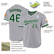 Load image into Gallery viewer, Custom Gray Green-White Authentic Throwback Baseball Jersey
