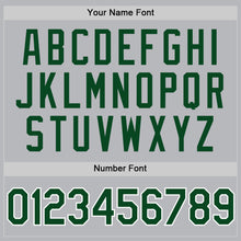 Load image into Gallery viewer, Custom Gray Green-White Authentic Throwback Baseball Jersey
