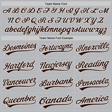 Load image into Gallery viewer, Custom Gray Brown-White Authentic Throwback Baseball Jersey