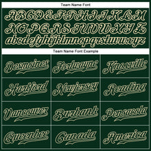 Load image into Gallery viewer, Custom Green Green-Cream Authentic Baseball Jersey