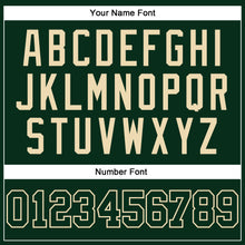 Load image into Gallery viewer, Custom Green Green-Cream Authentic Baseball Jersey