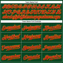 Load image into Gallery viewer, Custom Green Red-Gold Authentic Sleeveless Baseball Jersey