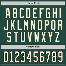 Load image into Gallery viewer, Custom Green Cream-Black Hockey Jersey