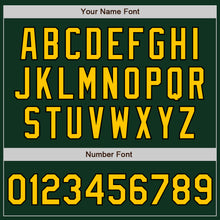 Load image into Gallery viewer, Custom Green Gold-Black Authentic Baseball Jersey