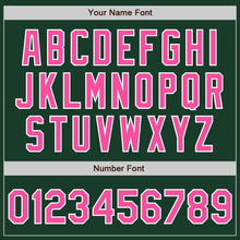 Load image into Gallery viewer, Custom Green Pink-White Authentic Baseball Jersey