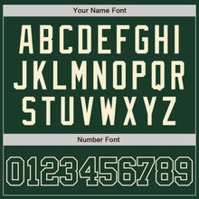 Load image into Gallery viewer, Custom Green Green-Cream Authentic Baseball Jersey
