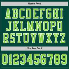Load image into Gallery viewer, Custom Green Neon Green-White Mesh Authentic Football Jersey