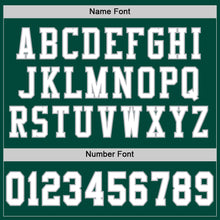 Load image into Gallery viewer, Custom Green White-Gray Mesh Authentic Football Jersey