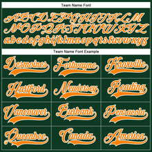 Load image into Gallery viewer, Custom Green Bay Orange-White Hockey Lace Neck Jersey