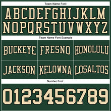 Load image into Gallery viewer, Custom Stitched Green City Cream-Black Football Pullover Sweatshirt Hoodie