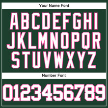 Load image into Gallery viewer, Custom Green White-Pink Authentic Baseball Jersey