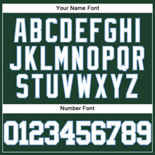 Load image into Gallery viewer, Custom Green White-Light Blue Authentic Baseball Jersey