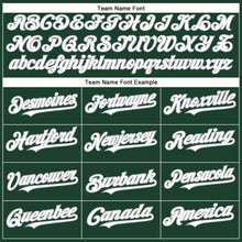 Load image into Gallery viewer, Custom Green White-Gray Authentic Baseball Jersey