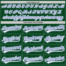 Load image into Gallery viewer, Custom Green White-Royal Authentic Throwback Baseball Jersey