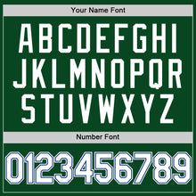 Load image into Gallery viewer, Custom Green White-Royal Authentic Throwback Baseball Jersey