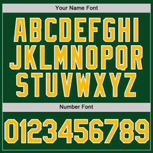 Load image into Gallery viewer, Custom Green Gold-White Authentic Throwback Baseball Jersey
