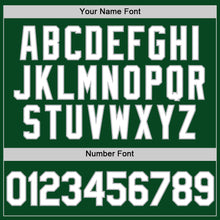 Load image into Gallery viewer, Custom Green White-Gray Authentic Throwback Baseball Jersey