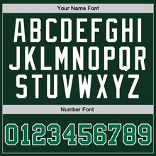 Load image into Gallery viewer, Custom Hunter Green Kelly Green-White Authentic Throwback Basketball Jersey