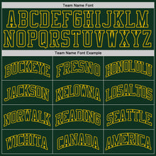 Load image into Gallery viewer, Custom Hunter Green Green-Gold Authentic Throwback Basketball Jersey