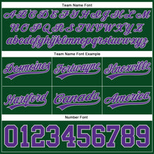 Load image into Gallery viewer, Custom Hunter Green Purple-Gray Authentic Basketball Shorts