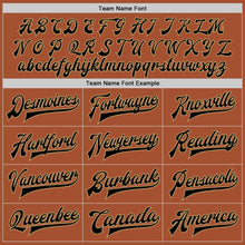 Load image into Gallery viewer, Custom Texas Orange Black-Old Gold Bomber Full-Snap Varsity Letterman Jacket