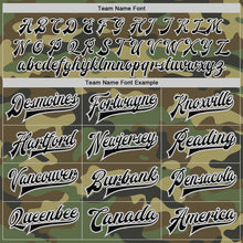 Load image into Gallery viewer, Custom Camo Black-Gray Bomber Full-Snap Varsity Letterman Salute To Service Jacket