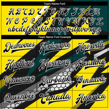 Load image into Gallery viewer, Custom Gold Black-Old Gold 3D Pattern Design Bomber Full-Snap Varsity Letterman Jacket
