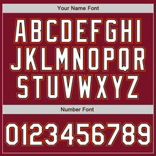 Load image into Gallery viewer, Custom Crimson White Black-Orange Bomber Full-Snap Varsity Letterman Jacket