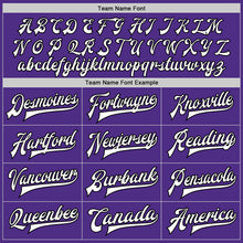 Load image into Gallery viewer, Custom Purple Black-Gray Bomber Full-Snap Varsity Letterman Split Fashion Jacket