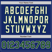 Load image into Gallery viewer, Custom Royal Green-Cream Bomber Full-Snap Varsity Letterman Jacket