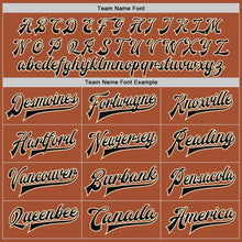 Load image into Gallery viewer, Custom Texas Orange Black-Cream Bomber Full-Snap Varsity Letterman Jacket