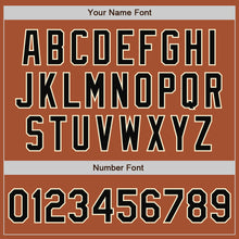 Load image into Gallery viewer, Custom Texas Orange Black-Cream Bomber Full-Snap Varsity Letterman Jacket