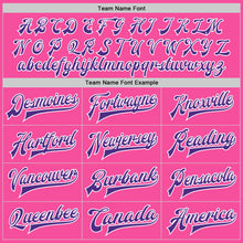 Load image into Gallery viewer, Custom Pink Purple-White Bomber Full-Snap Varsity Letterman Two Tone Jacket