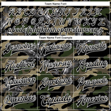 Load image into Gallery viewer, Custom Camo Black-White Eagle 3D Pattern Design Bomber Full-Snap Varsity Letterman Salute To Service Jacket