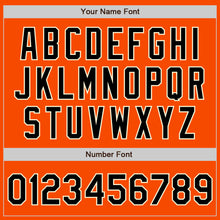 Load image into Gallery viewer, Custom Orange Black-Cream Bomber Full-Snap Varsity Letterman Jacket